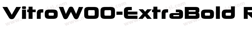 VitroW00-ExtraBold R字体转换